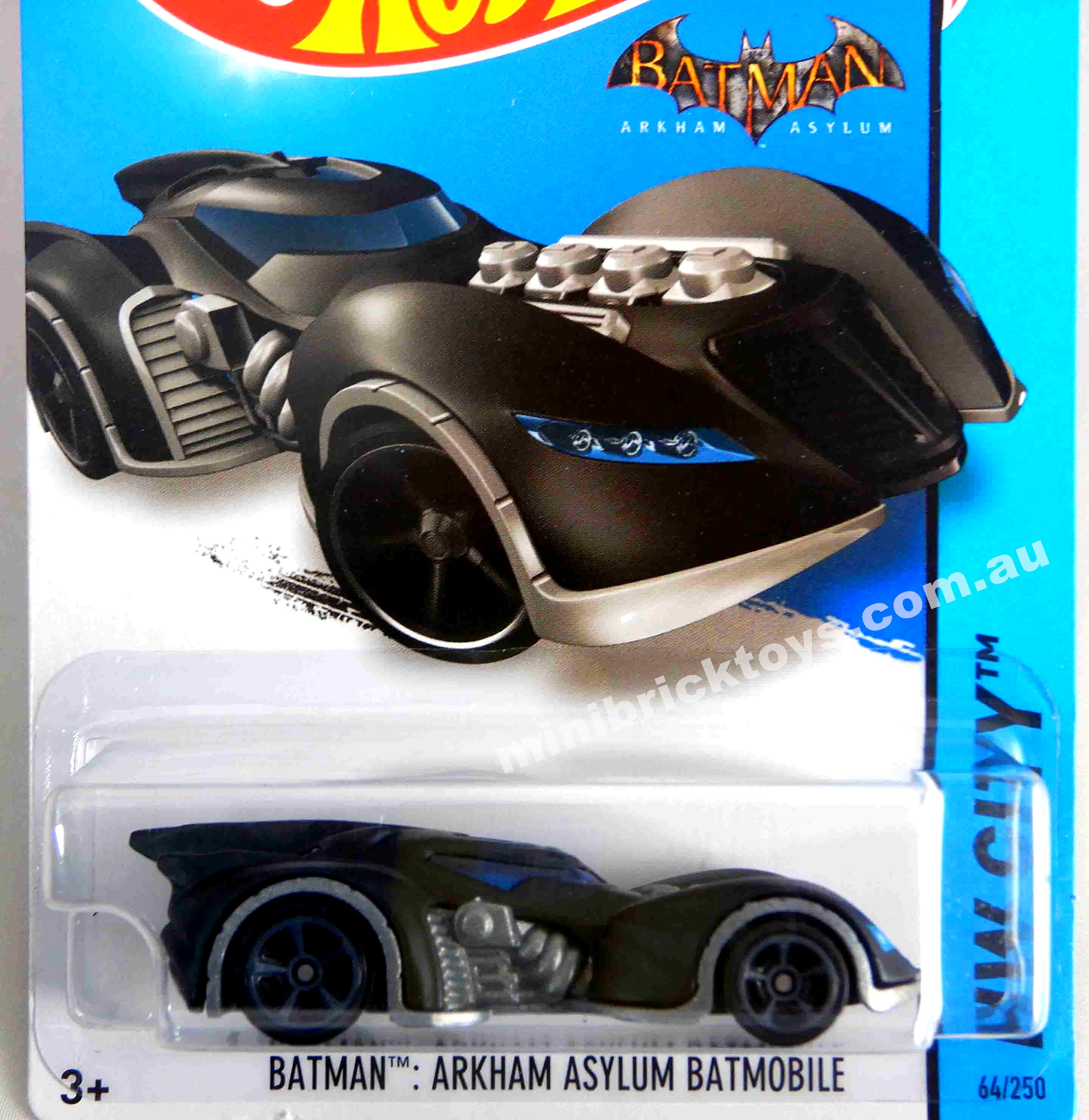 Hot Wheels Arkham Games BATMOBILES Arkham Asylum & Arkham Knight 1/64