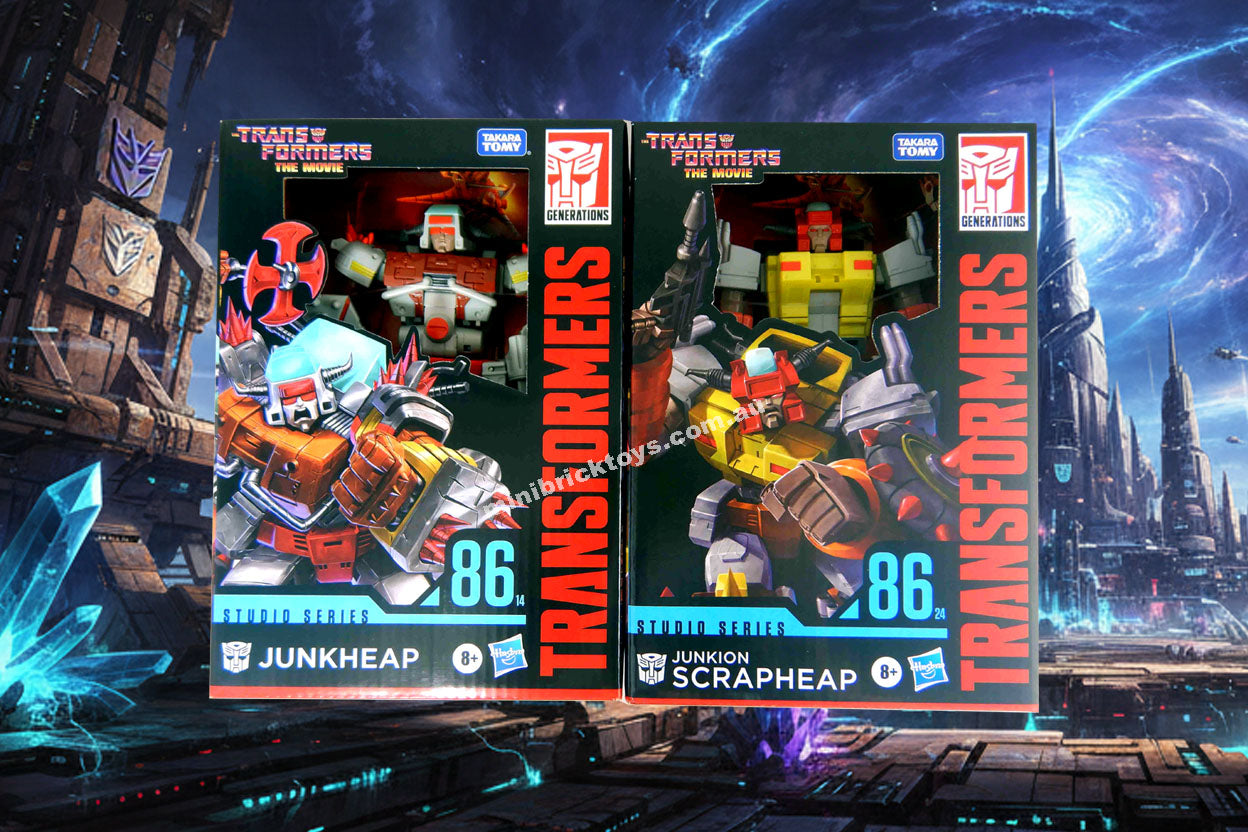 Transformers Studio Series 86 JUNKHEAP 86-14 and SCRAPHEAP 86-24 Voyager Class