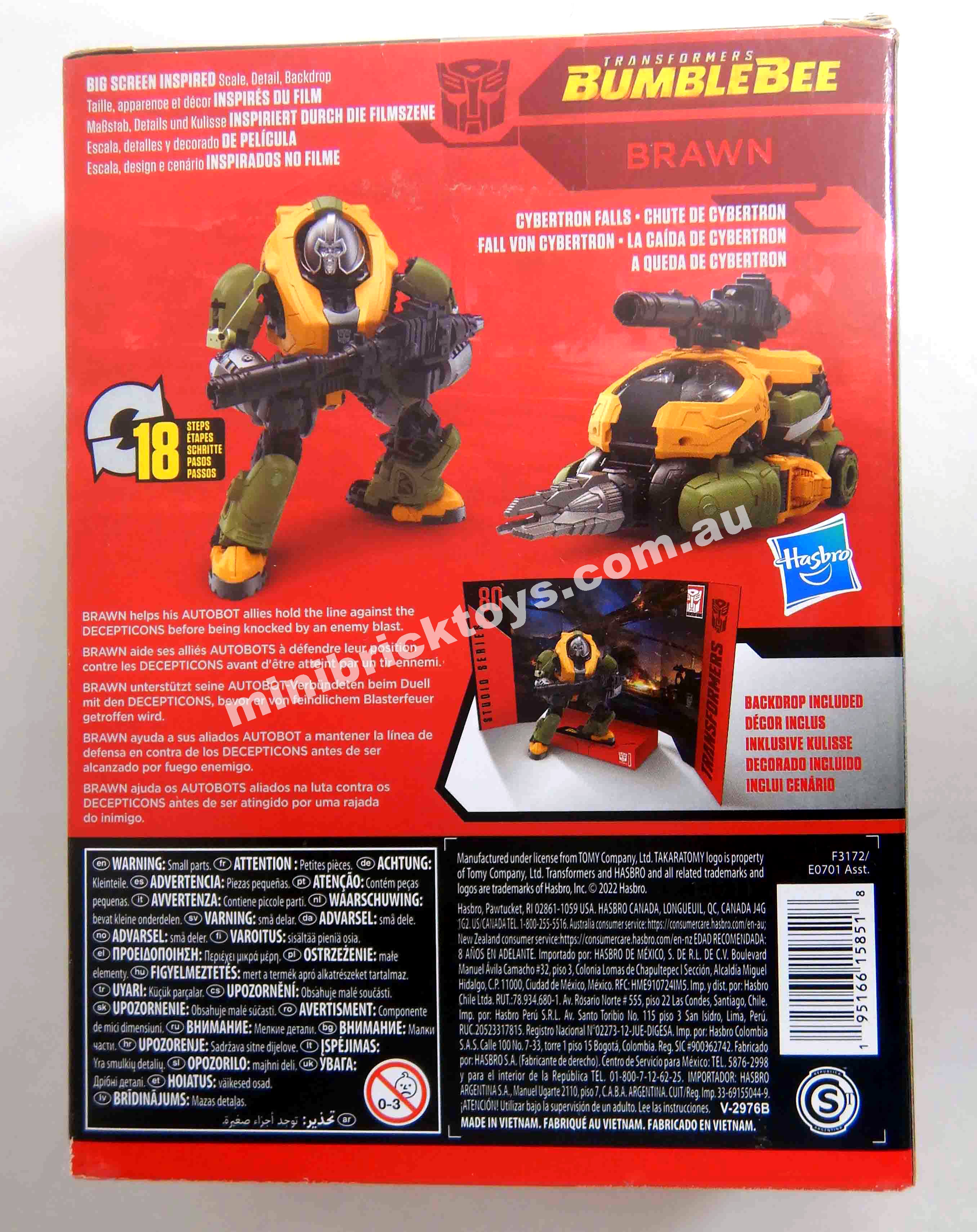 Transformers Studio Series #80 BRAWN Deluxe Class The Bumblebee Movie