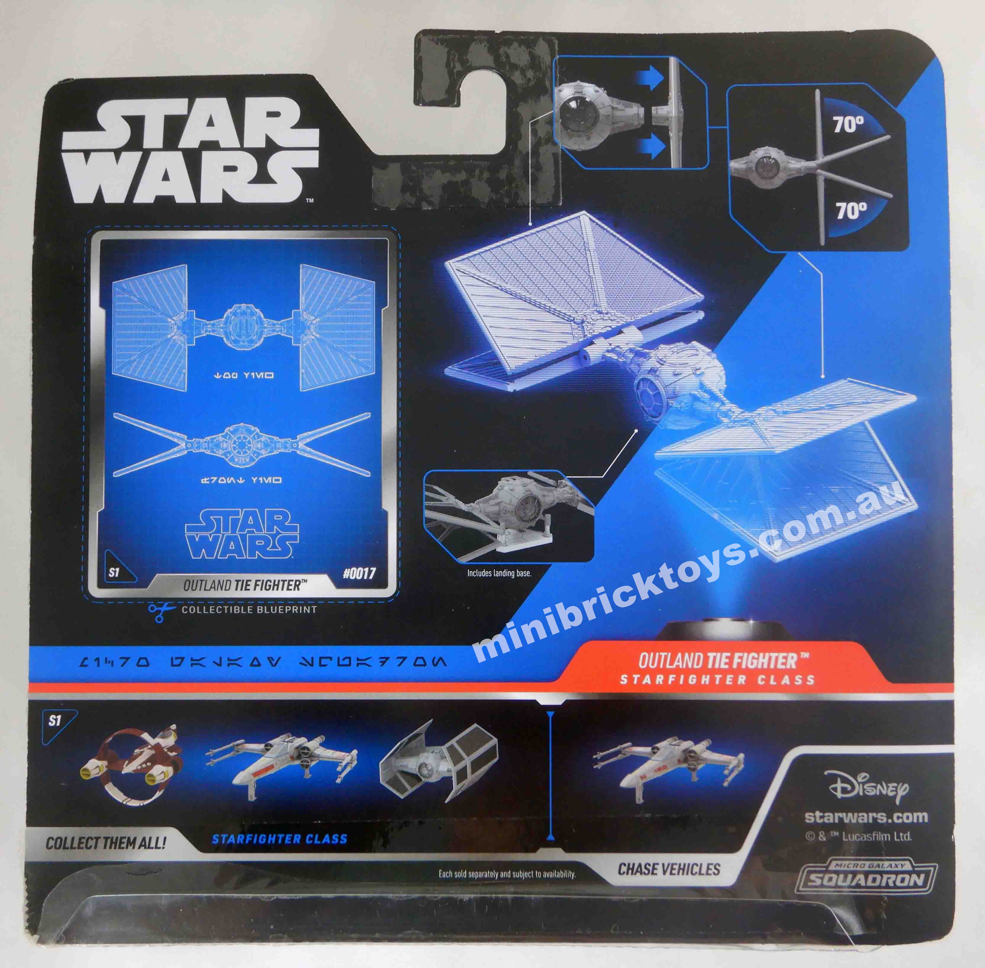 Star Wars Micro Galaxy Squadron OUTLAND TIE FIGHTER with MOFF GIDEON