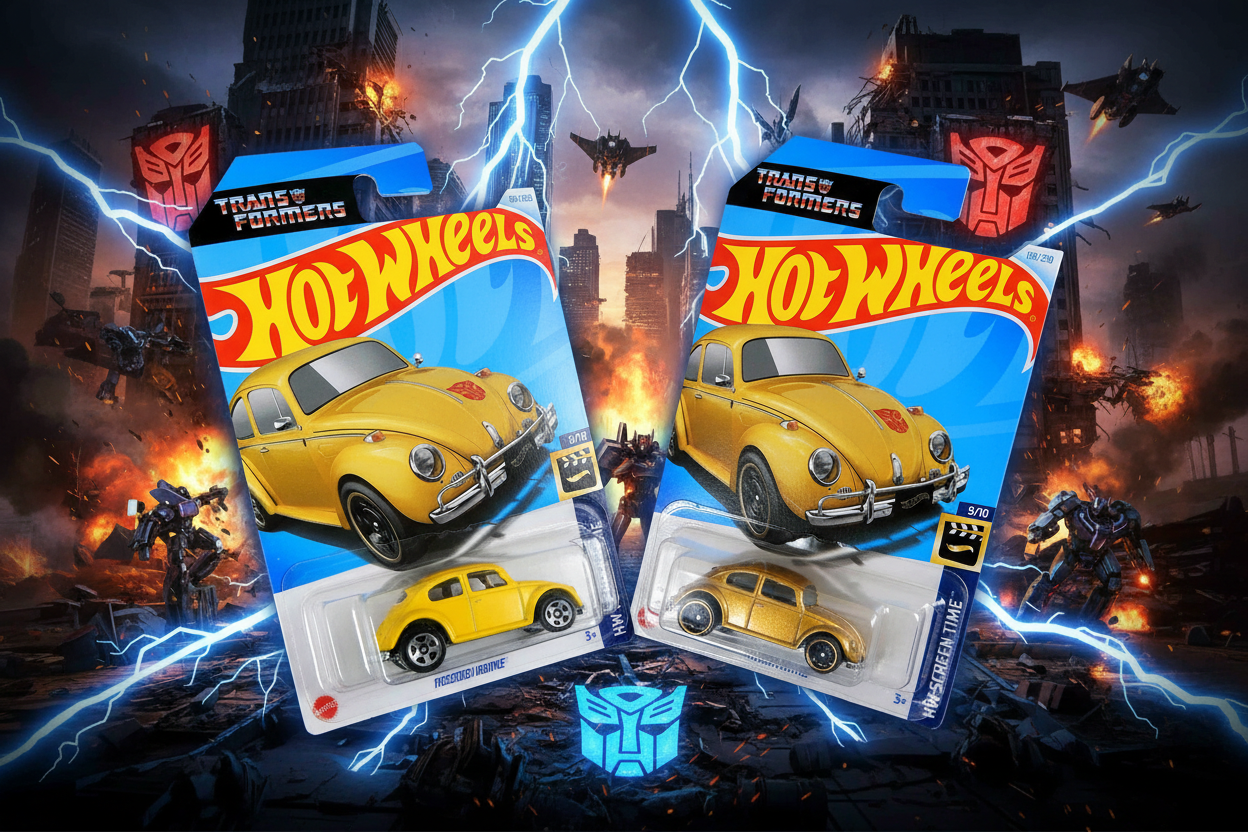 Hot Wheels Transformers BUMBLEBEE - Both Cars