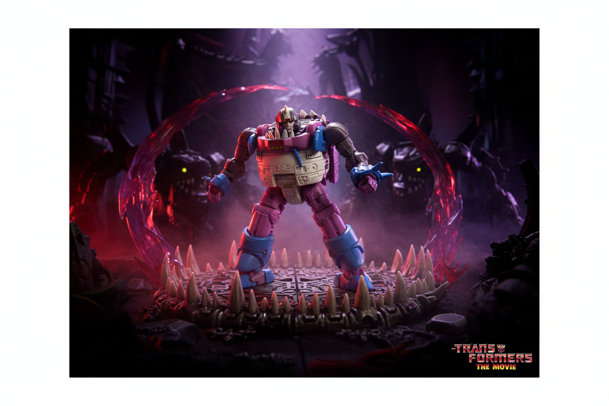 Transformers Studio Series 86 GNAW with artistic background